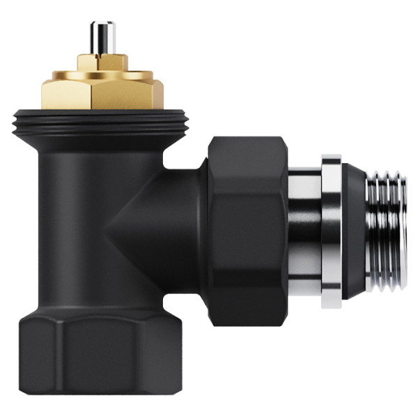 Комплект термостатический угловой 1/2" Royal Thermo Design М30х1,5 (Черный) (RATVDU11212BL) Комплект термостатический угловой 1/2" Royal Thermo Design М30х1,5 (Черный) (RATVDU11212BL)