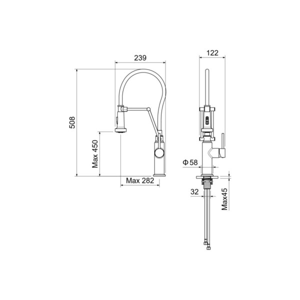 Смеситель для кухни Aquatek Европа черный матовый (AQ1388MB) Смеситель для кухни Aquatek Европа черный матовый (AQ1388MB)
