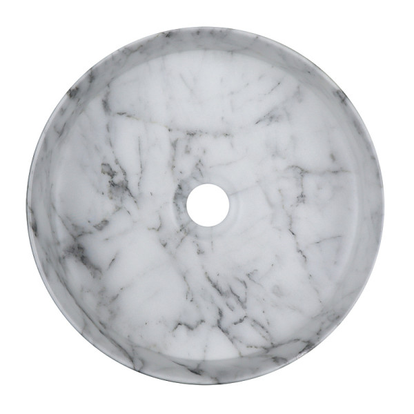 Раковина накладная Azario 35,5x35,5x12 серый мраморный (AZ-3134-M820)