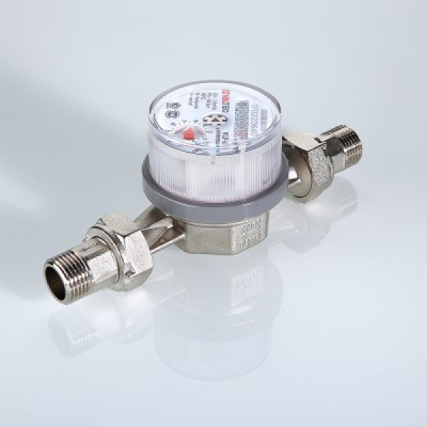 Счетчик для воды универсальный Valtec 1/2" (110 мм., со сгонами) VLF-15U Счетчик для воды универсальный Valtec 1/2" (110 мм., со сгонами) VLF-15U