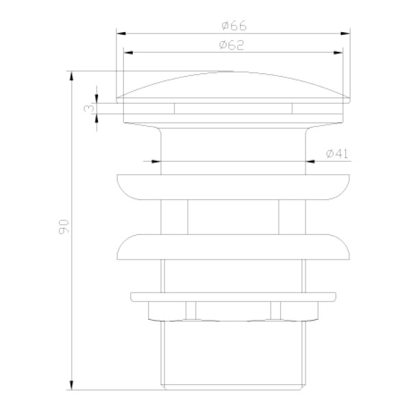 Донный клапан Lemark Click/Clack 1 1/4" черный (LM8500BL)