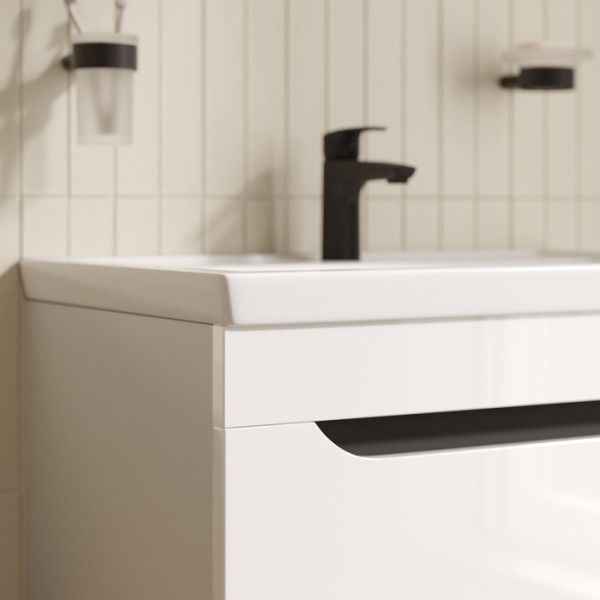 Тумба подвесная Iddis Ray 70 см белый подходит умыв. 4077000i28 (RAY70W0i95)