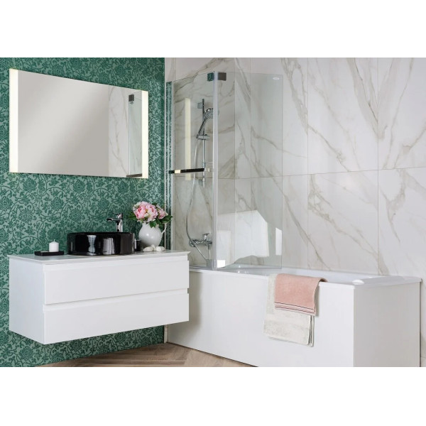 Тумба Jacob Delafon Madeleine 103 со столешницей и подсветкой, белый матовый (EB2084-J51)