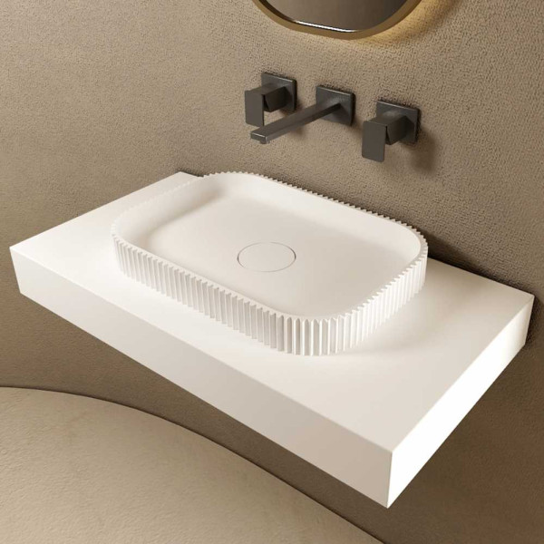 Раковина накладная ABBER Stein 50x35 белая (AS2602) Раковина накладная ABBER Stein 50x35 белая (AS2602)