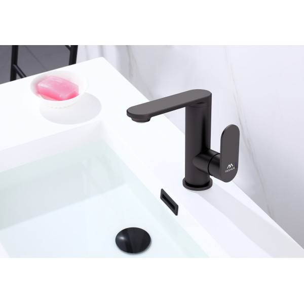 Смеситель для раковины Fashun чёрный (A8885-7)