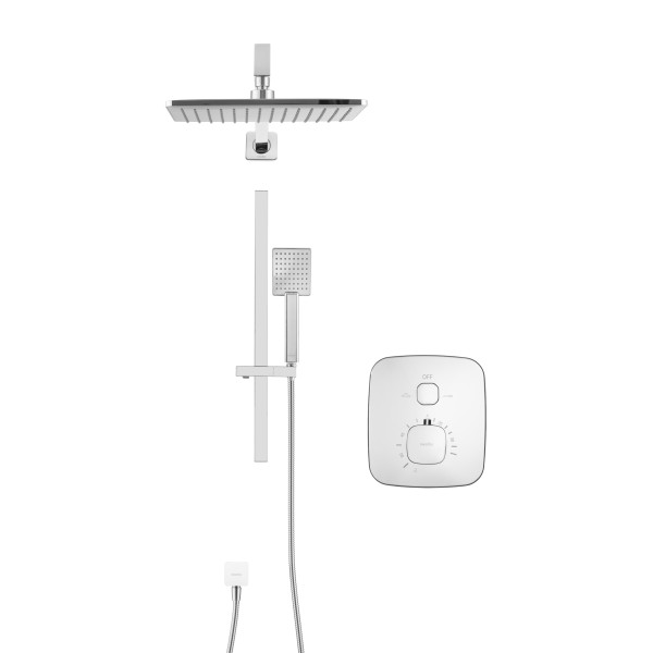 Система душевая Swedbe Platta встраиваемая на 2 выхода хром (5558)