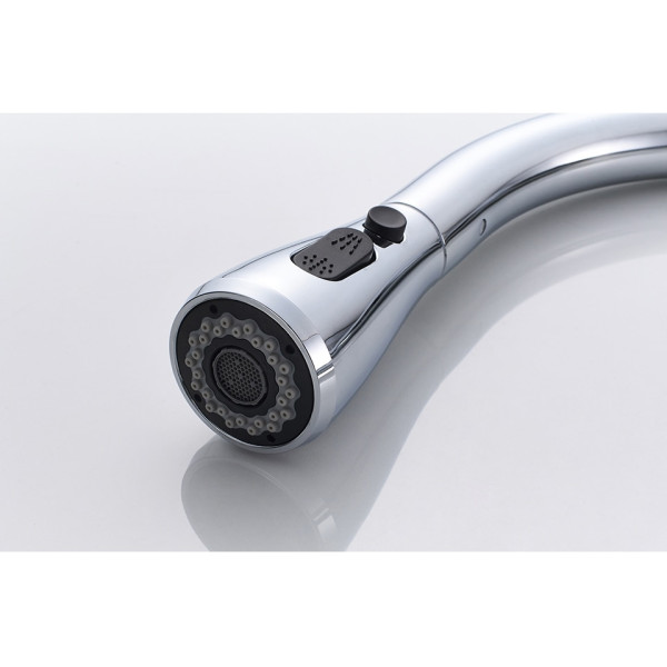 Смеситель для кухни Ledeme с видвижным изливом (L6155)