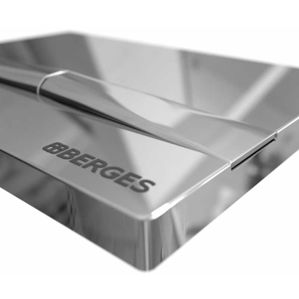 Комплект инсталляция с унитазом Berges: инсталляция NOVUM525, кнопка F3 хром глянец, унитаз FLOE Rimless, сидение дюропласт Floe Slim SO, микр