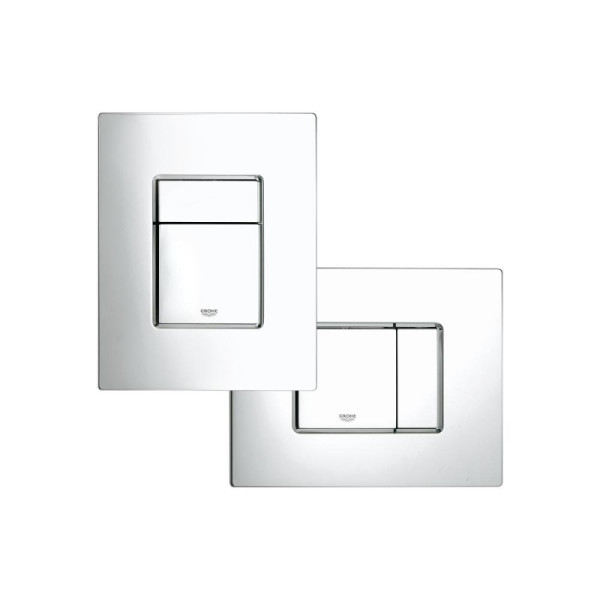 Комплект инсталляция с унитазом Grohe Solido Compact c унитазом Bau Ceramic и сиденьем микролифт, кнопкой смыва хром (39586000)