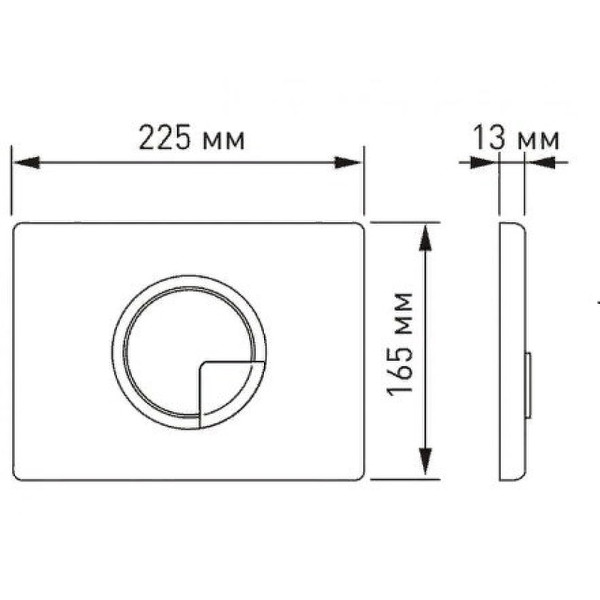 Комплект инсталляция с унитазом Berges Novum525 c с кнопкой R2 матовый хром, унитаз FLOE, сиденье FLOE Slim SO (043281)