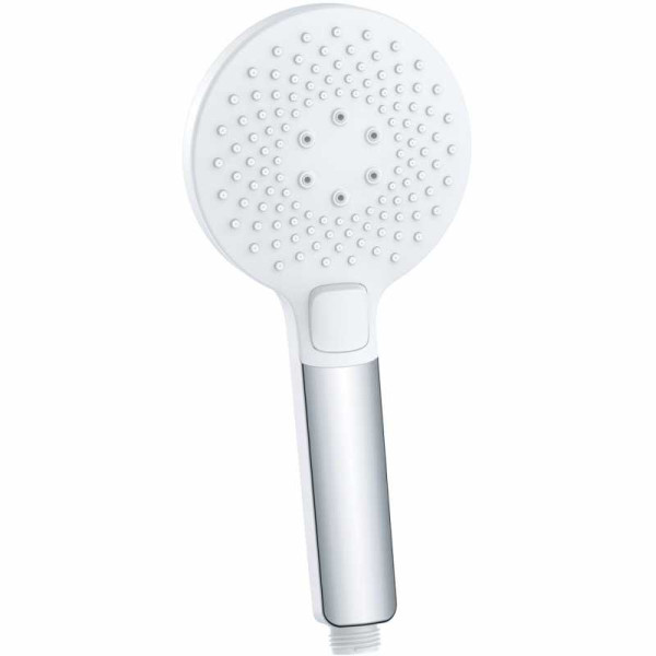 Душевая лейка Lemark 3 функции, 110 мм, пластик/хром/белый (LM0819CW)