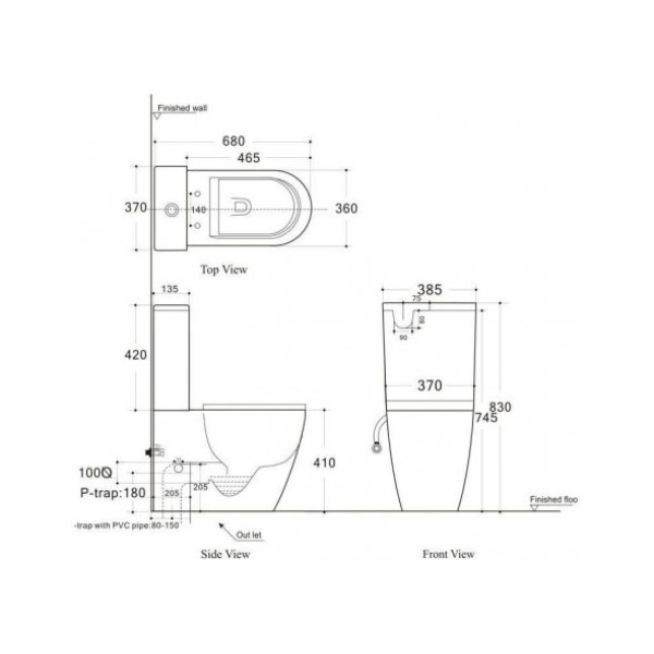 Бачок для унитаза Aquanet Cetus-C2 (203343) Бачок для унитаза Aquanet Cetus-C2 (203343)