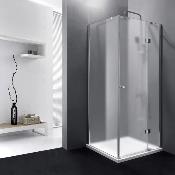 Душевой уголок Cezares Verona 100x100x195 R стекло матовое, профиль хром (VERONA-W-A-1-100-P-Cr-R) Душевой уголок Cezares Verona 100x100x195 R стекло матовое, профиль хром (VERONA-W-A-1-100-P-Cr-R)