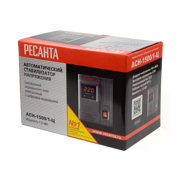 Стабилизатор напряжения Ресанта АСН-1500/1-Ц (63/6/3)