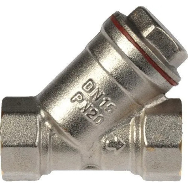 Фильтр косой 3/4" TeRma (никель) (33871)