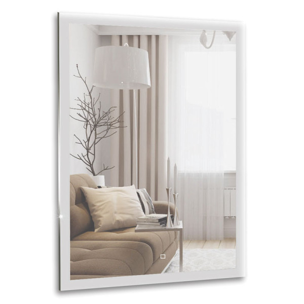 Зеркало Azario Гуверт-2 600х800 c подсветкой и диммером, сенсор выкл + подогрев (LED-00002258) Зеркало Azario Гуверт-2 600х800 c подсветкой и диммером, сенсор выкл + подогрев (LED-00002258)