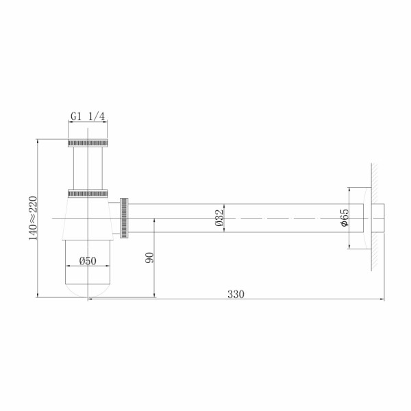 Сифон для раковины Abber355 белый матовый (AF0032W)