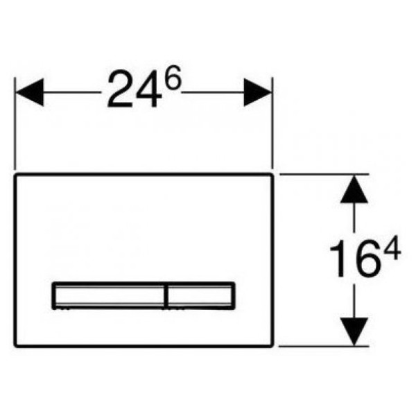 Клавиша смывная Geberit Sigma 50 глянцевый хром (115.788.21.2)
