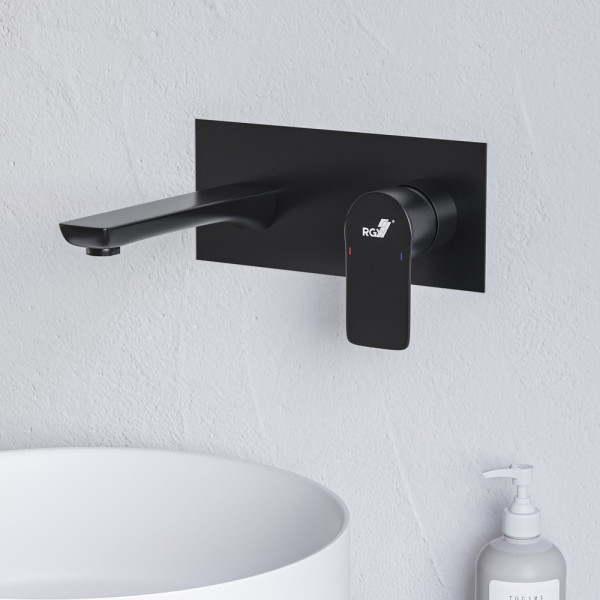 Смеситель для ванны и душа RGW Shower Panels встраиваемый черный (51140546-04)