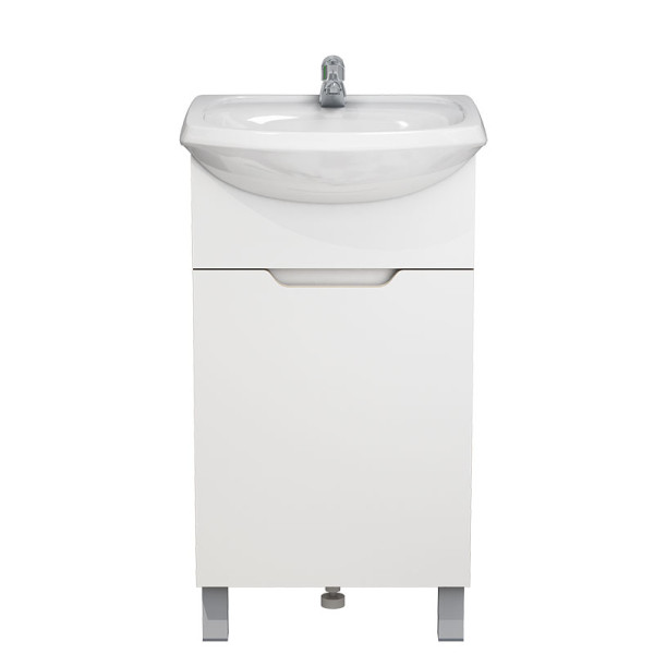 Тумба напольная Melodia Гамма 45 (Уют 45) ЛДСП белая (в разборе) (MFR14756WT)