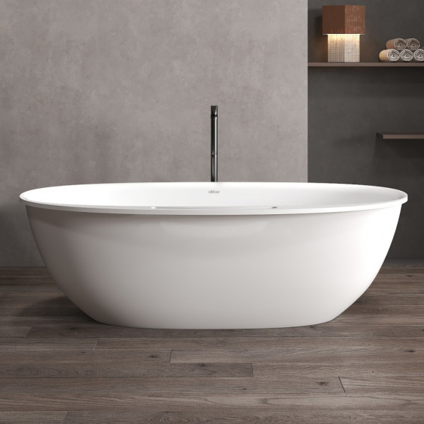 Ванна из искусственного камня Abber Stein 170x85x54 белая матовая (AS9631) Ванна из искусственного камня Abber Stein 170x85x54 белая матовая (AS9631)