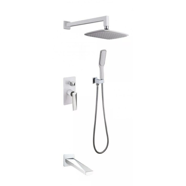 Душевая система Boheme Venturo W (белый глянец) (374-W-2)