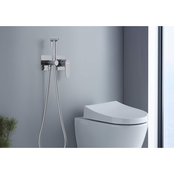 Смеситель с гигиеническим душем Aquatek Оберон хром (AQ1220CR)