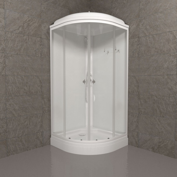 Душевая кабинаTriton Ультра 90x90 стекло прозрачное, профиль белый (DK319)