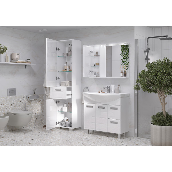 Тумба напольная Volna Joli 776x800 белая (tnJOLI80.2D.2Y-01) Тумба напольная Volna Joli 776x800 белая (tnJOLI80.2D.2Y-01)