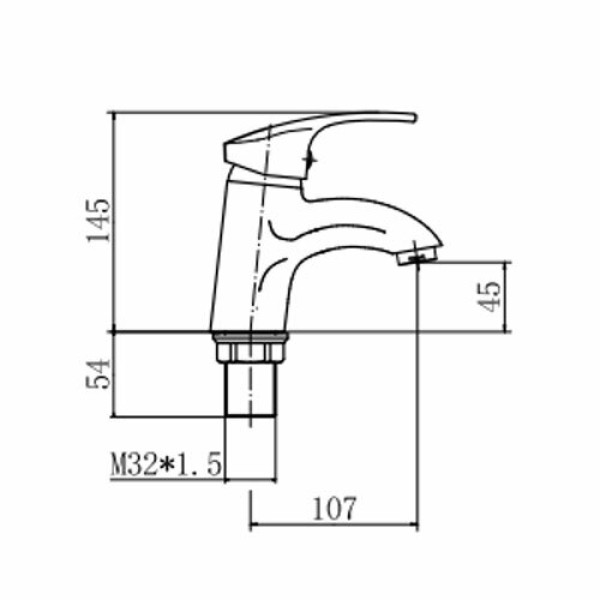 Смеситель для раковины Fashun хром (A1021)