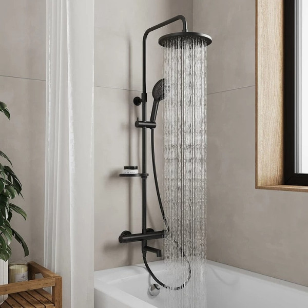 Душевая система Milardo Ideal Spa черная (ILSBLTHM06)