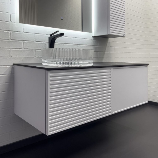 Тумба подвесная Comforty Верона 1200x525x500 дуб белый матовый (00-00001431)