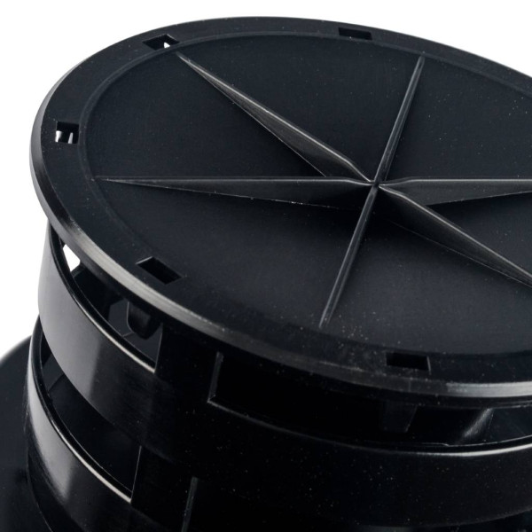 Элемент дымохода Stout DN60/100 комплект адаптер вертикальный утепленный, 1000 мм, фин.уч-ок. адаптер в комплекте (SCA-6010-800001)