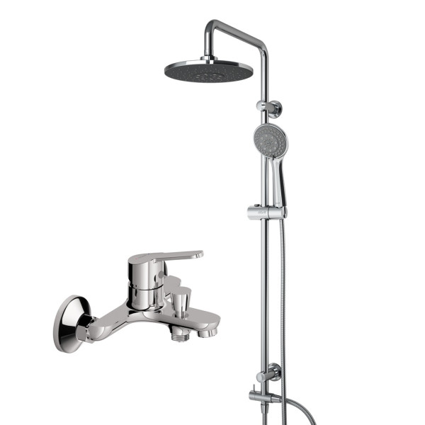 Душевая система Dorff Norma с душевым набором хром, серый (D0711010)