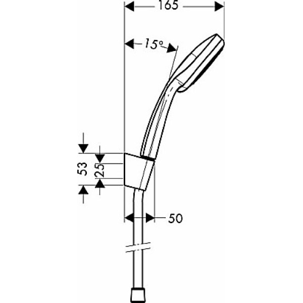 Душевая лейка Hansgrohe 100 Vario/Porter'S (27594000) Душевая лейка Hansgrohe 100 Vario/Porter'S (27594000)