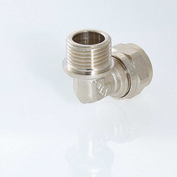 Соединение угловое 20*1/2"Н Valtec (обжим) (VTm.353.N.002004) Соединение угловое 20*1/2"Н Valtec (обжим) (VTm.353.N.002004)
