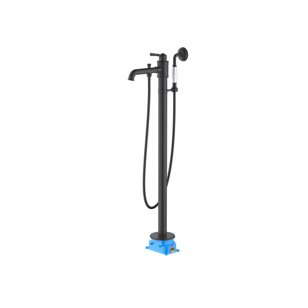 Смеситель напольный Aquatek Классик черный матовый (AQ1545MB)