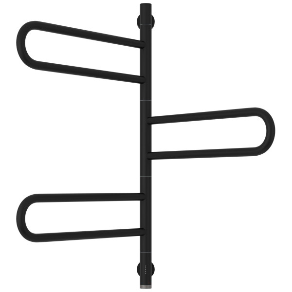 Полотенцесушитель электрический Сунержа Парео 4.0 773x535 провод снизу матовый чёрный (31-0823-0773)