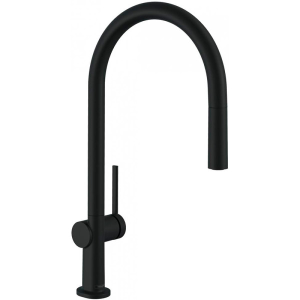 Смеситель для кухни Hansgrohe M54 Talis 210 с выдвижным изливом черный (72802670)