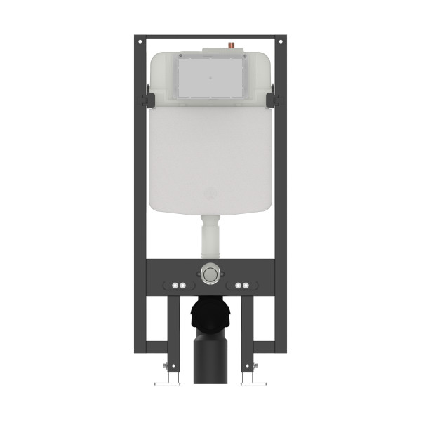 Инсталляция с подвесным унитазом Jacob Delafon Rodin с сиденьем с клавишей смыва, хром (EDY102-00, E23280-00, E38066-CP, E38064-NF) (E39933-CP)