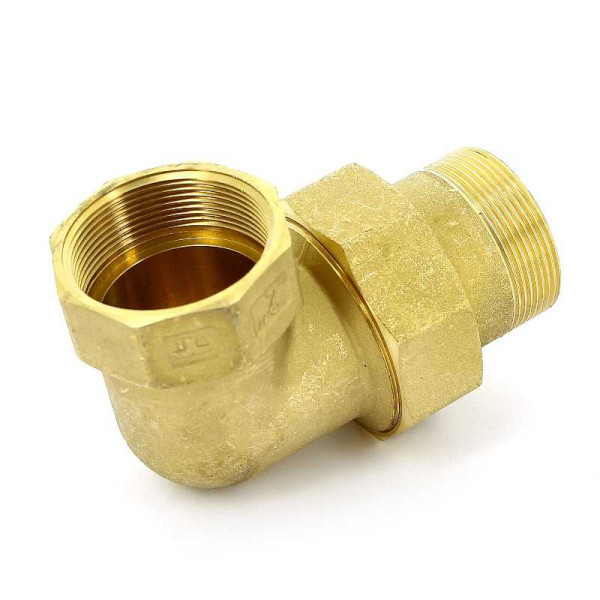 Сгон угловой (американка) 3/4" ВН с O-RING Tiemme (латунь) (1500063 / 1565G000505) Сгон угловой (американка) 3/4" ВН с O-RING Tiemme (латунь) (1500063 / 1565G000505)