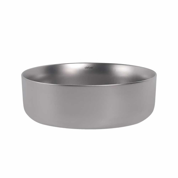 Раковина накладная Abber Bequem серебро матовое (AC2108MS) Раковина накладная Abber Bequem серебро матовое (AC2108MS)