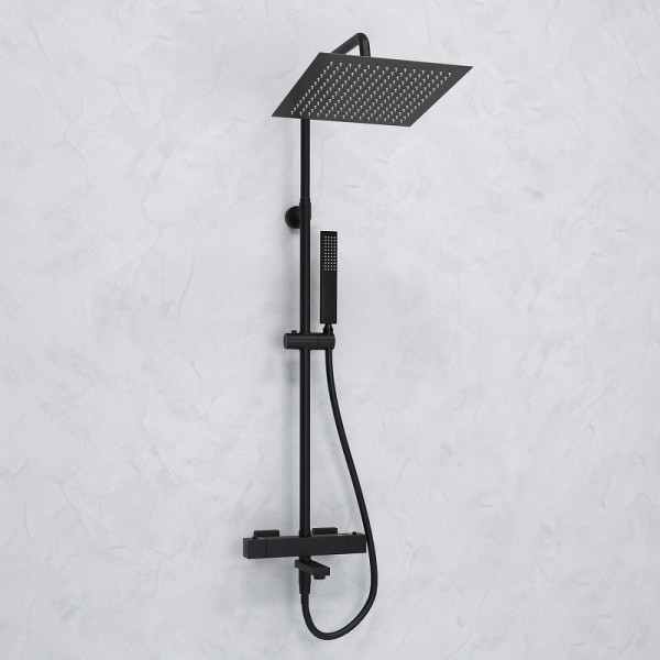 Душевая система WasserKRAFT черная (A299.162.218.BM Thermo)