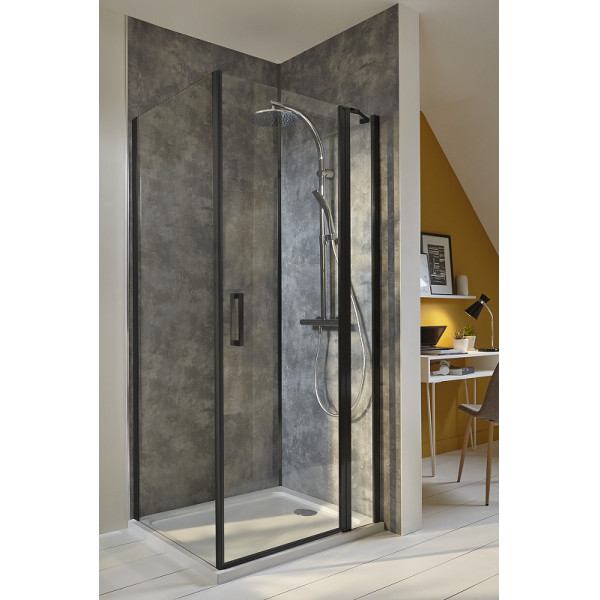 Душевое ограждение Jacob Delafon Contra 90x200 стекло прозрачное, профиль черный (E22FT90-BL) Душевое ограждение Jacob Delafon Contra 90x200 стекло прозрачное, профиль черный (E22FT90-BL)