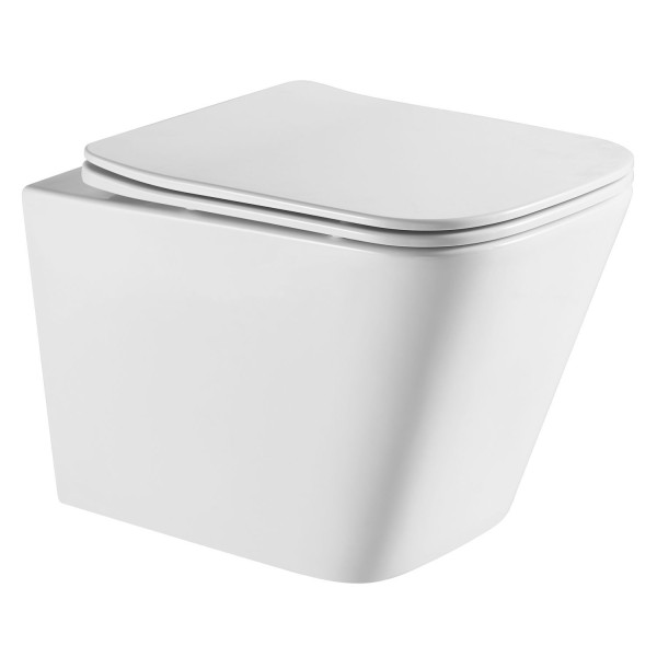 Унитаз подвесной Azario Teramo с сиденьем с микролифтом белый (AZ-0052-UQ1)