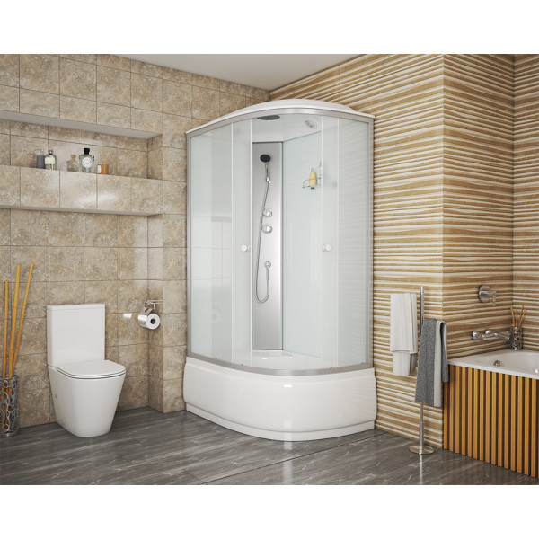 Душевая кабина Eco 80x120 стекло матовое, профиль хром матовый (NG-7310-14L) Душевая кабина Eco 80x120 стекло матовое, профиль хром матовый (NG-7310-14L)