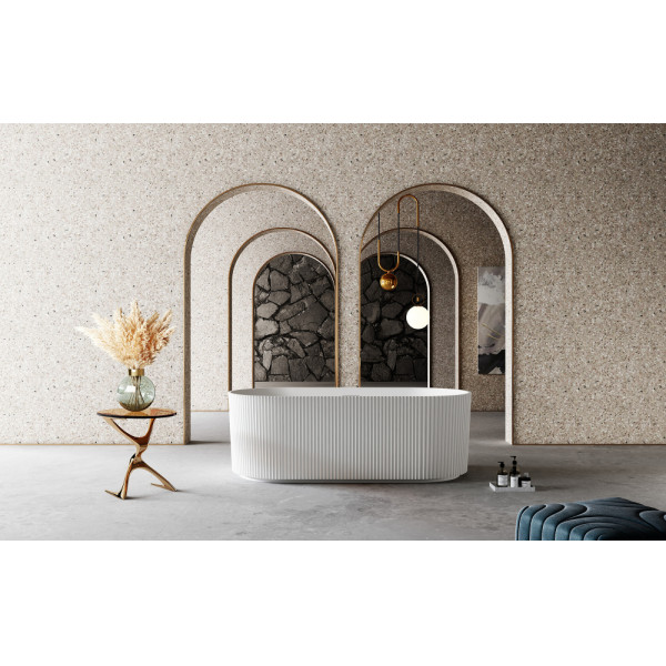 Ванна из искусственного камня Abber Stein 170x75 белая матовая (AS9601) Ванна из искусственного камня Abber Stein 170x75 белая матовая (AS9601)