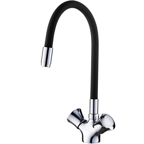 Смеситель для кухни Ledeme с гибким изливом (L4022-2)