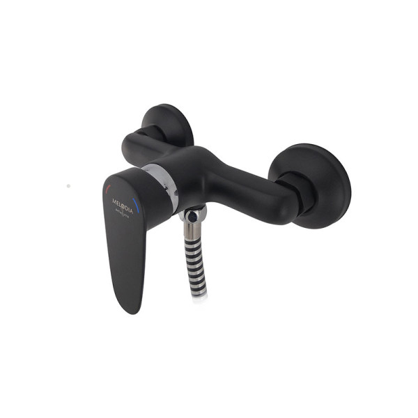 Смеситель для душа Melodia Moderno с душевым гарнитуром, хром (MDV35150bk) Смеситель для душа Melodia Moderno с душевым гарнитуром, хром (MDV35150bk)