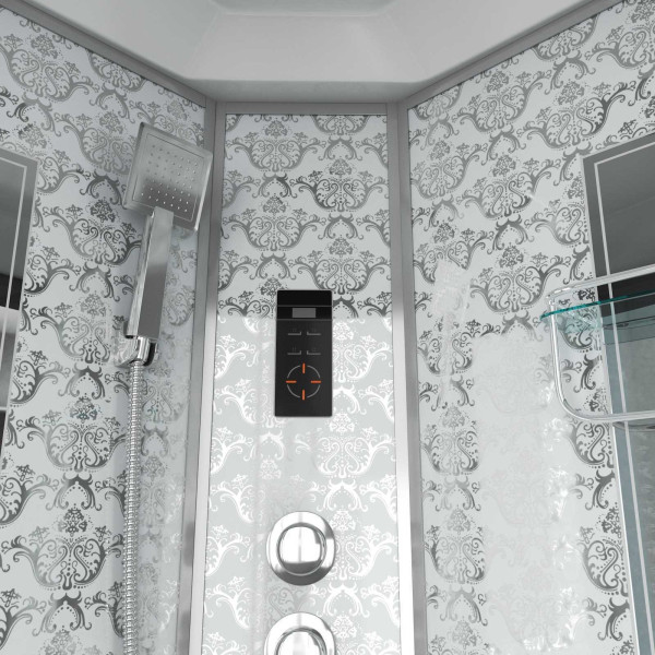 Душевая кабина Niagara с гидромассажем Luxe 900*900*2200 стекло прозрачное, профиль хром (NGL-7790W) Душевая кабина Niagara с гидромассажем Luxe 900*900*2200 стекло прозрачное, профиль хром (NGL-7790W)